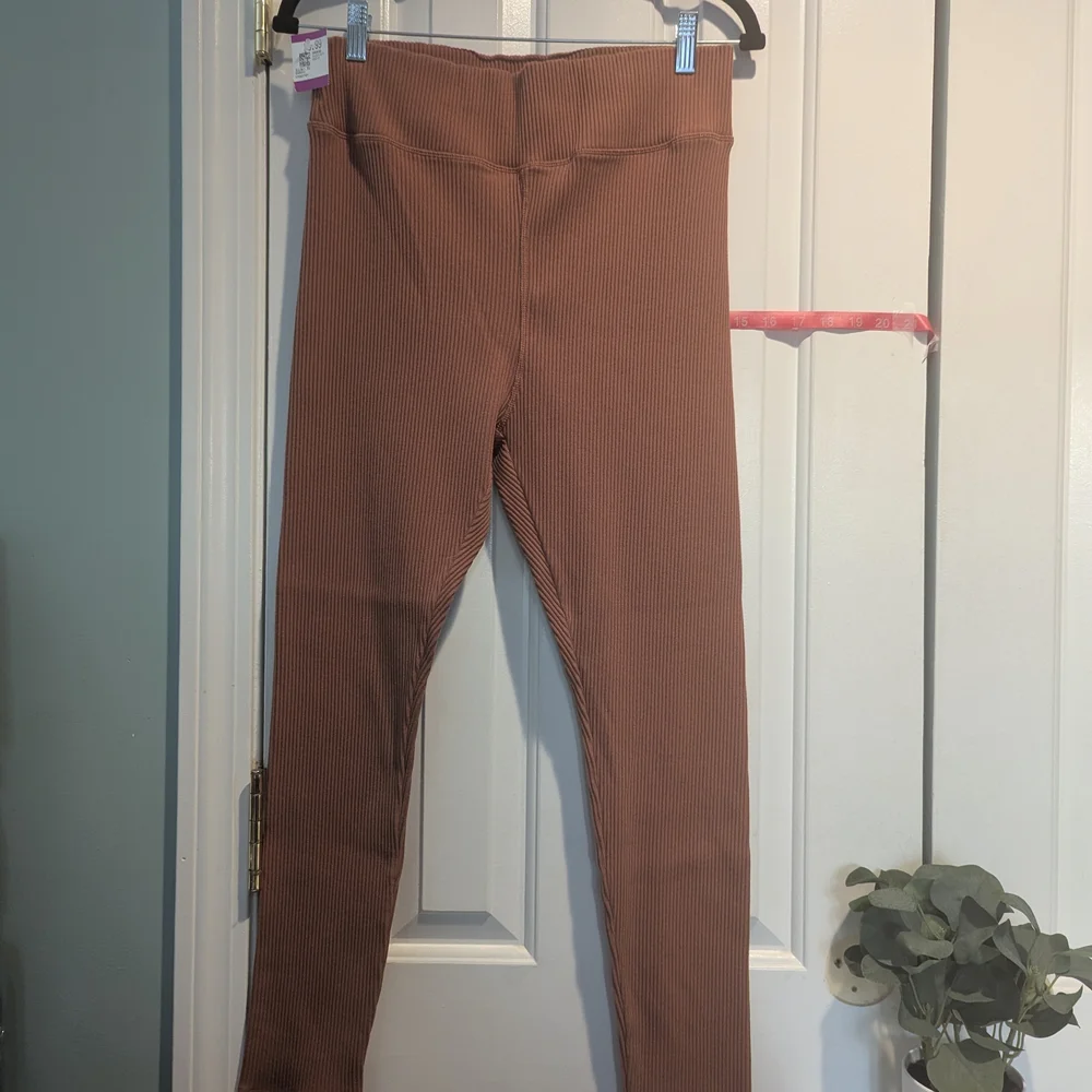 Madewell Ribbed Cinnamon Rust Leggings XL - Picture 4 of 7